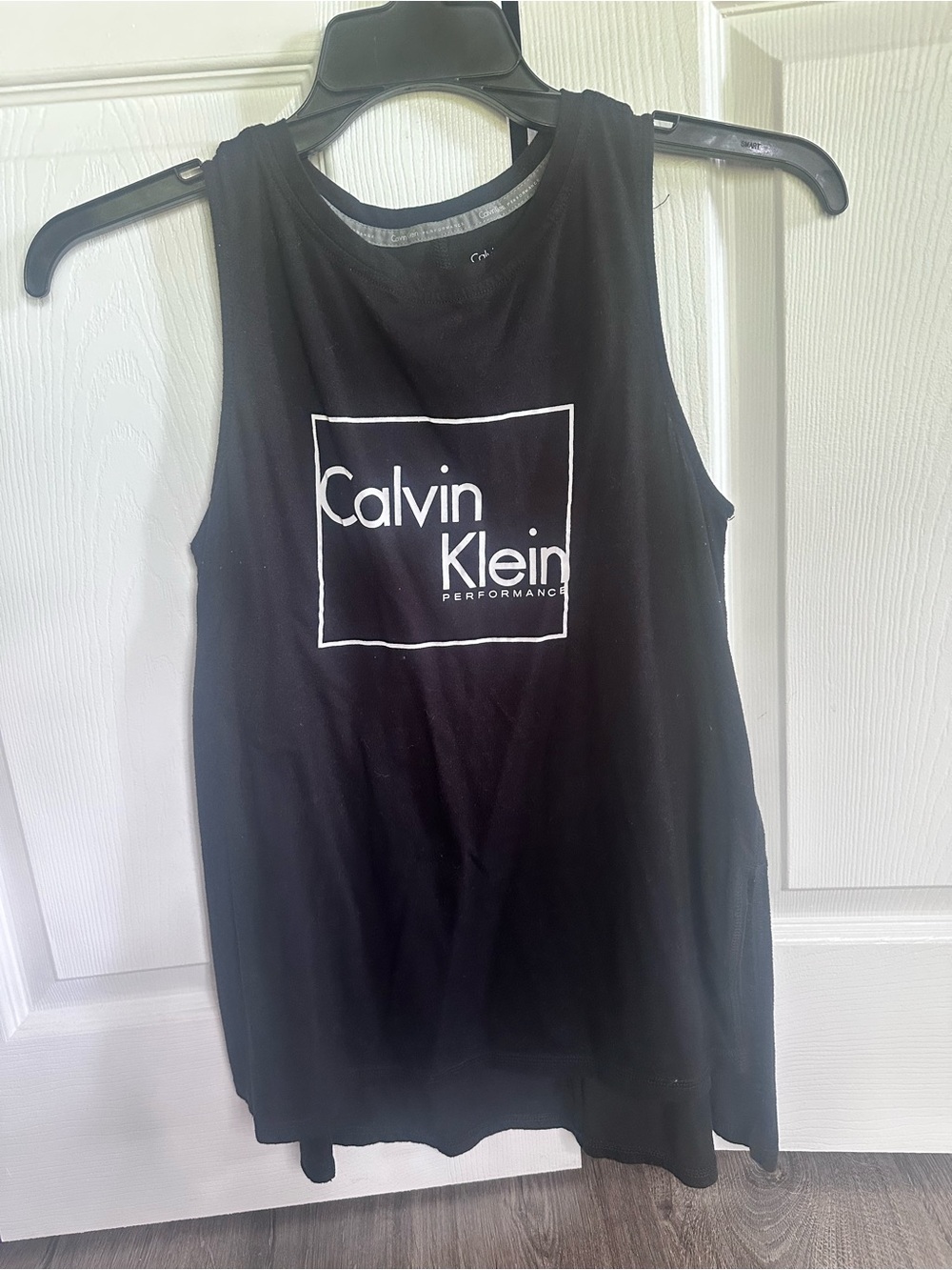 Calvin Klein Black Tank with White Logo Box